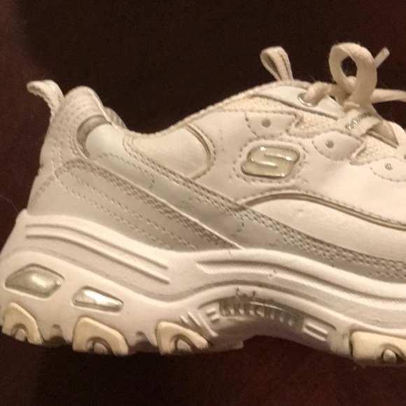 Skechers White D’Lites size 7 - Picture 8 of 16